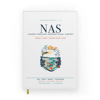Thumbnail for Lynden Pindling International Airport Nassau (NAS) design on white notebook