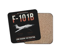 Thumbnail for F-101B Voodoo design on black 1 piece coaster