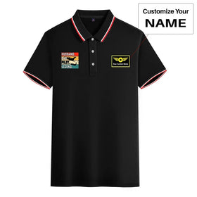 Single-Side Printing — Husband & Dad & Pilot & Legend Stylish Polo T-Shirts