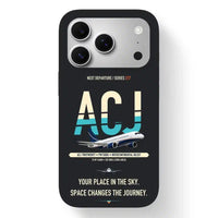 Thumbnail for Airbus ACJ TwoTwenty Case design on black iphone case