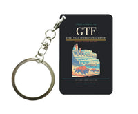 Thumbnail for Great Falls International Airport (GTF) design on black key chain