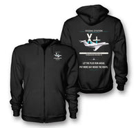 Thumbnail for Cessna Citation X+ design on black premium zipped hoodie, double-side print