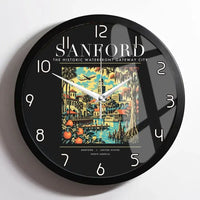 Thumbnail for SANFORD - Poster - Wall Clock Framed - Black