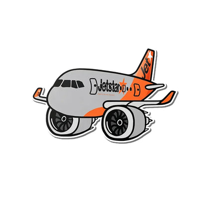 Jetstar Airbus A321 NEO aviation design airplane sticker in weather-resistant vinyl.