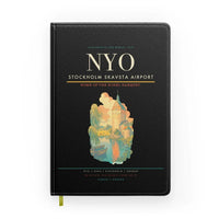 Thumbnail for Stockholm Skavsta Airport (NYO) design on black notebook
