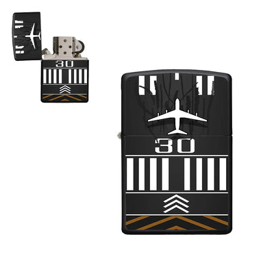 Runway 30 aviation metal lighter in premium metal alloy.