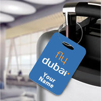Thumbnail for Flydubai aviation acrylic luggage tag in durable acrylic.
