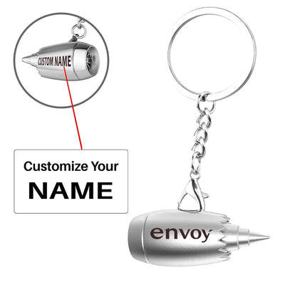 Customisable Envoy Air Airlines Jet Engine Key Chain