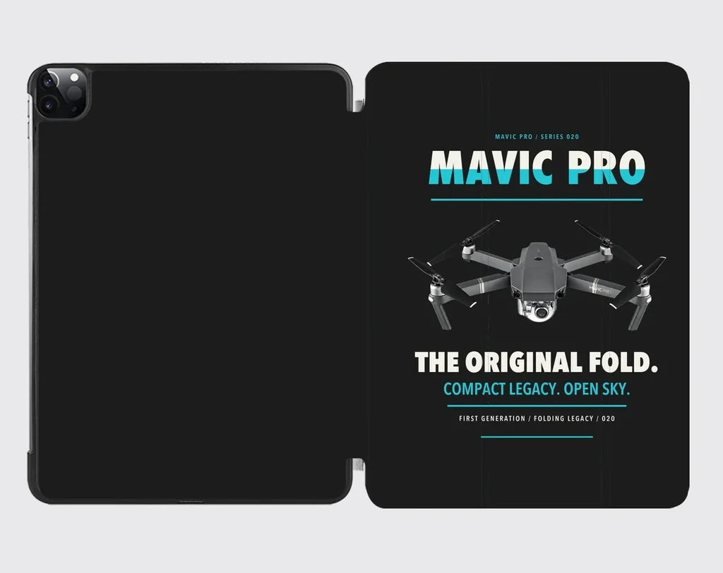 DJI Mavic Pro design on black ipad tablet case