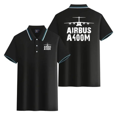 Airbus A400M & Plane Stylish Polo T-Shirts (Double-Side) aviation design printed on soft cotton stylish double-side polo.