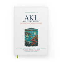 Thumbnail for Auckland Airport (AKL) design on white notebook