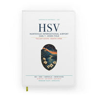 Thumbnail for Huntsville International Airport (HSV) design on white notebook