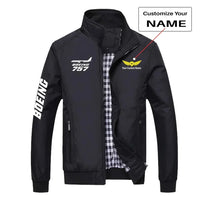 Thumbnail for The Boeing 757 aviation design printed on modern shell with tailored fit stylish jacket.