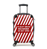 Thumbnail for Flight Data Recorder Do Not Open Cabin Size aviation design luggage, durable shell construction.