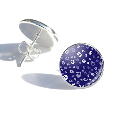 Airplane Notification Theme aviation-themed stud earrings, polished stainless steel.