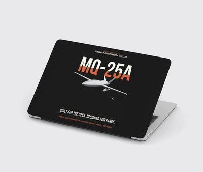 MQ-25A STINGRAY design on black MacBook case