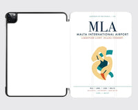 Thumbnail for Malta International Airport (MLA) design on white ipad tablet case