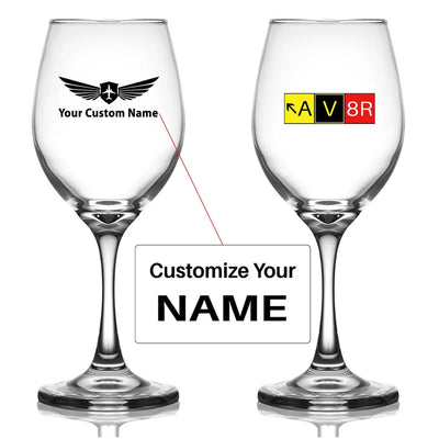 Customisable AV8R Wine Glass