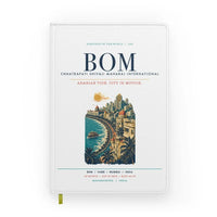 Thumbnail for Mumbai Chhatrapati Shivaji Maharaj International Airport (BOM) design on white notebook
