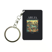 Thumbnail for ABUJA - Poster - Key Chain - Black