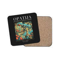 Thumbnail for OPATIJA - Poster - Coaster - Black