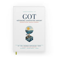 Thumbnail for Göteborg Landvetter Airport (GOT) design on white notebook