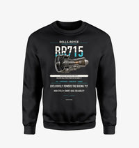 Thumbnail for BR715 design on black sweatshirt