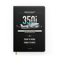Thumbnail for Beechcraft King Air 350i design on black notebook