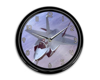 Thumbnail for Fighter Jet 35 Captured in the Air aviation themed wall clock, premium wood and metal.