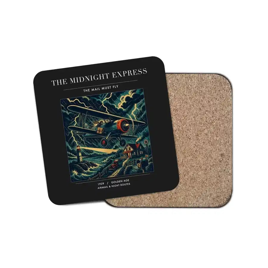 The Midnight Express - Designed Coasters design on black 1-piece