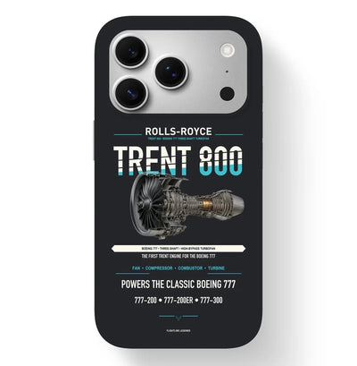TRENT 800 Case design on black iphone case