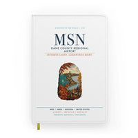 Thumbnail for Dane County Regional Airport Madison (MSN) design on white notebook