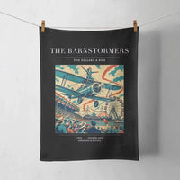 Thumbnail for VINTAGE G4017 - The Barnstormers - Designed Towels design on black