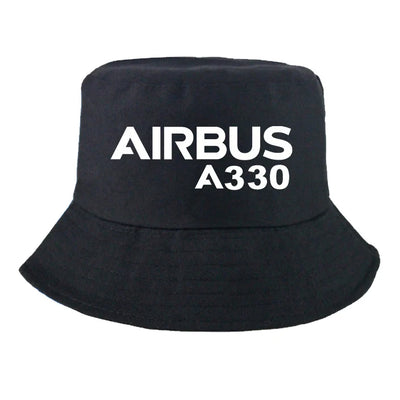 Airbus A330 & Text Summer aviation embroidery on breathable cotton summer hat.