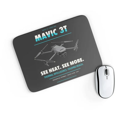 DJI Mavic 3 Thermal design on black rectangle mouse pad