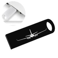 Thumbnail for Boeing 737-800NG Silhouette aviation design on durable waterproof casing waterproof USB device.