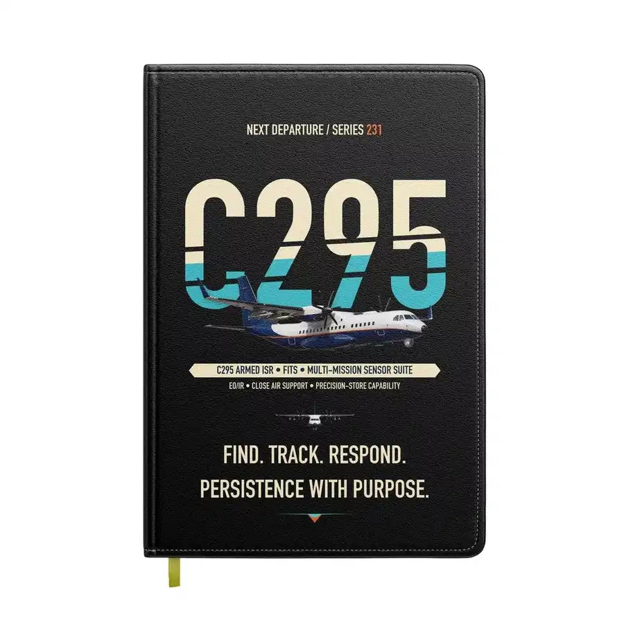 Airbus C295 Armed ISR design on black notebook