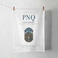 Thumbnail for Pune Airport (PNQ) design on white towel