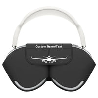 Thumbnail for Embraer E-190 Silhouette Plane aviation print AirPods Max case, fits AirPods Max.