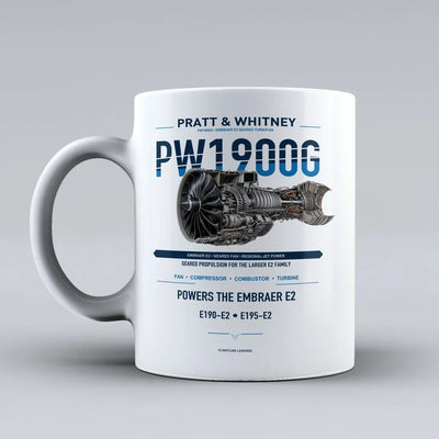 Mug design on white pw1900g