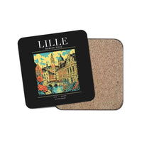 Thumbnail for LILLE - Poster - Coaster - Black