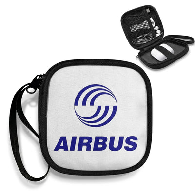 AIRBUS Portable aviation design portable headphone bag, padded polyester construction.