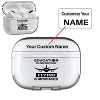 Thumbnail for Flying is Importanter AirPods Pro transparent case - Normal + Name