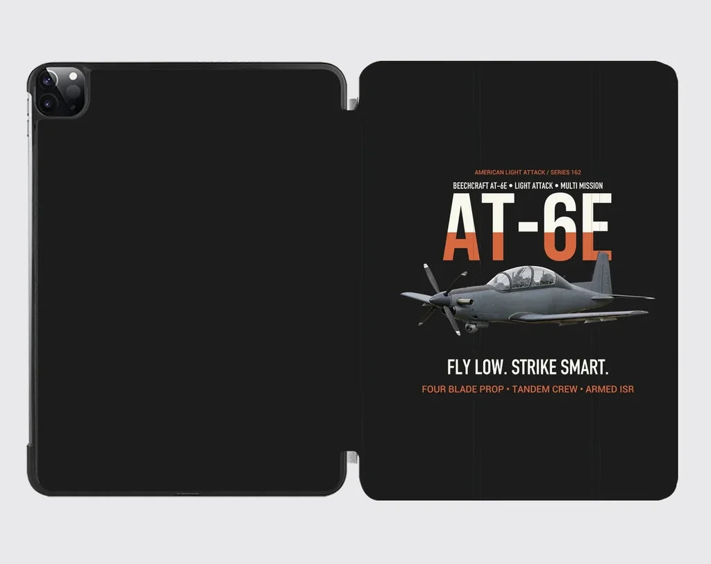 AT-6E Wolverine Light Attack design on black ipad tablet case