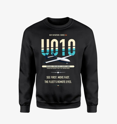 Airbus U010 Aliaca Fixed-wing design on black sweatshirt