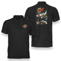 Thumbnail for SIGNAL 616 - How Planes Fly V2 - Double-Side Polo design on black double side polo