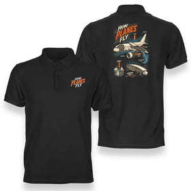 How Planes Fly V2 Premium Polo T-Shirts