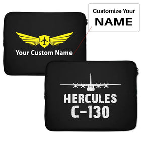 Military Transport Airplane C 130 Laptop & Tablet Cases