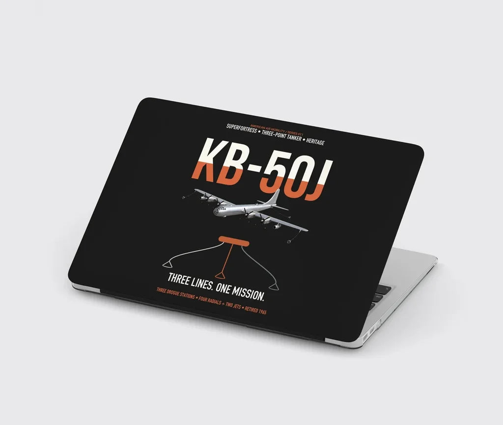 KB-50J Superfortress design on black MacBook case