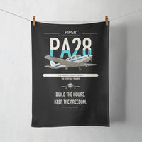 Thumbnail for Piper PA-28 Cherokee design on black towel